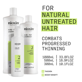 NIOXIN Système 2 après-shampooing 558g côté avec bouchon