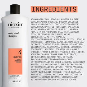 NIOXIN Système 4 shampooing après usage, montrant des cheveux plus épais