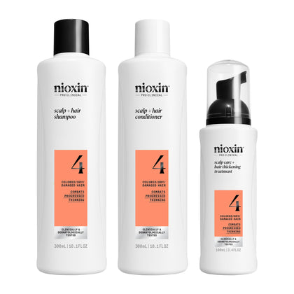 NIOXIN Système 4 shampooing et traitement pour cheveux colorés, vue avant.
