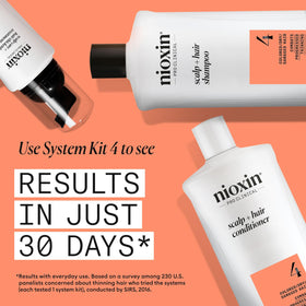NIOXIN Système 4 shampooing montrant la texture du produit