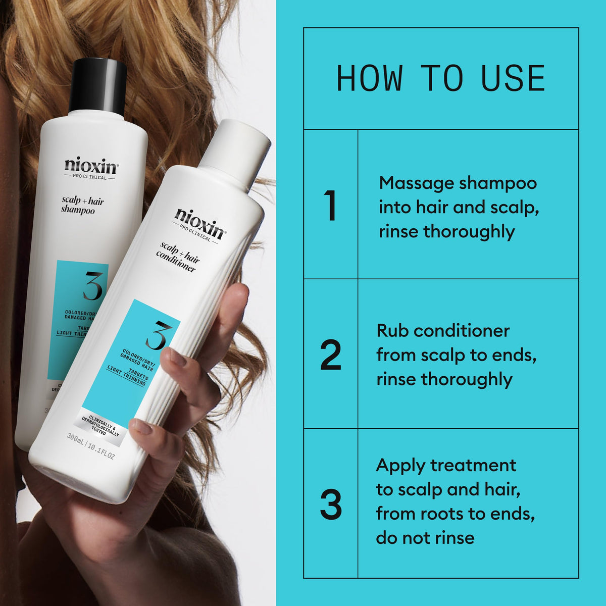 NIOXIN Système Kit 3 ingrédients naturels