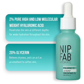 Nip+Fab Concentré Hyaluronique 2% 30ML avec goutte