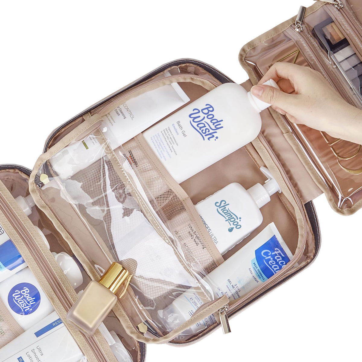 NISHEL trousse de toilette pliée pour un rangement facile dans la valise