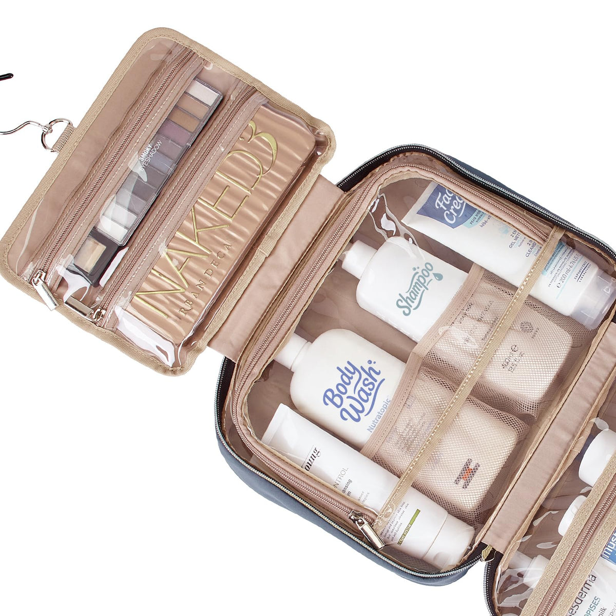 NISHEL trousse vue de côté montrant la fermeture éclair