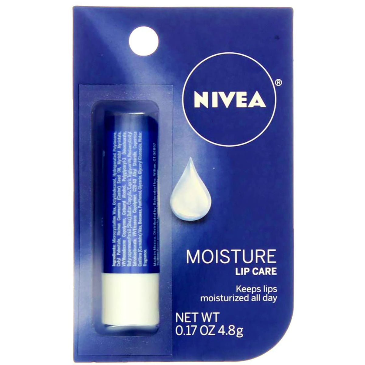 NIVEA A Kiss of Moisture Baume à lèvres, texture crémeuse