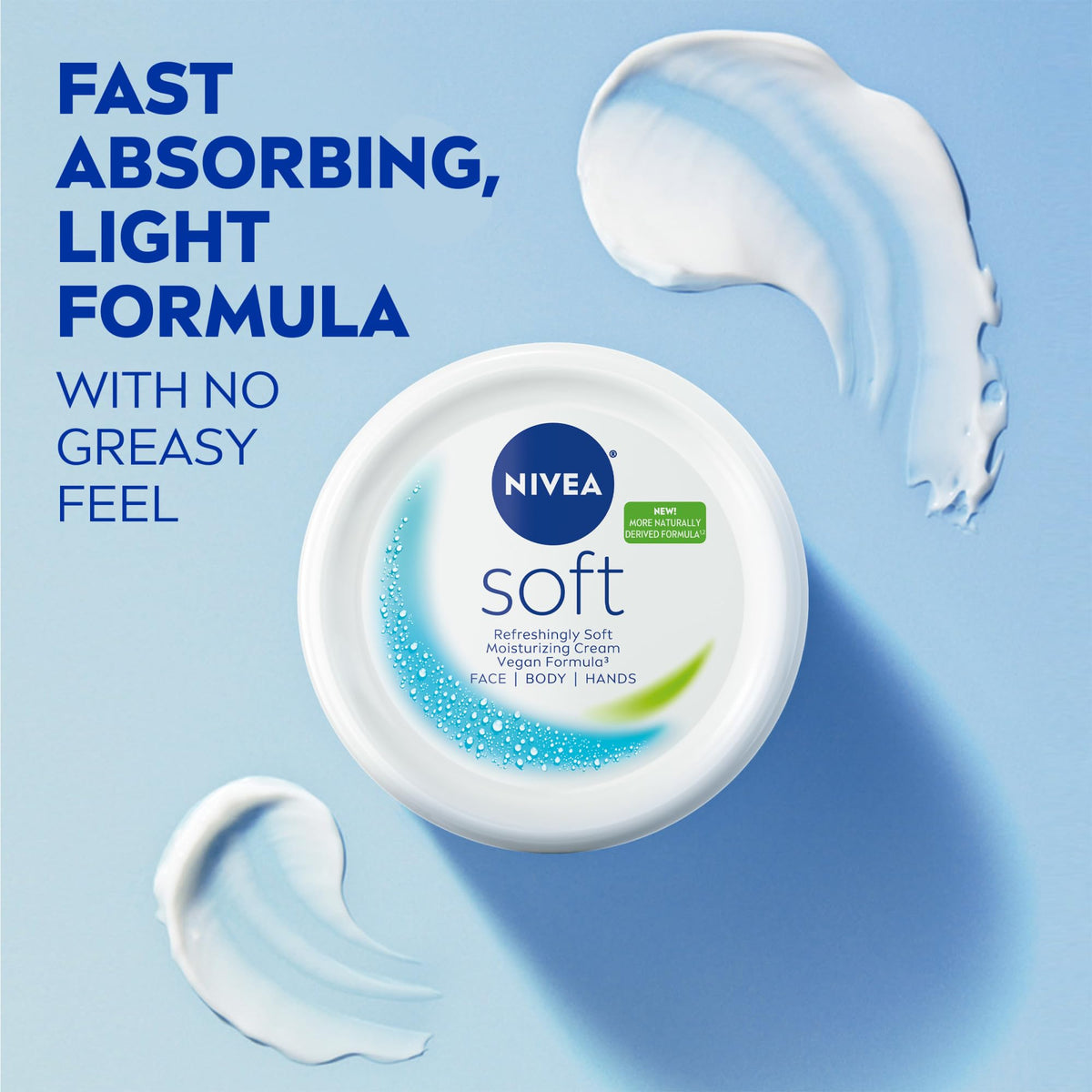 NIVEA Crème Douce Hydratante 499g jarre ouverte