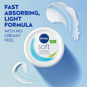NIVEA Crème Douce Hydratante 499g jarre ouverte