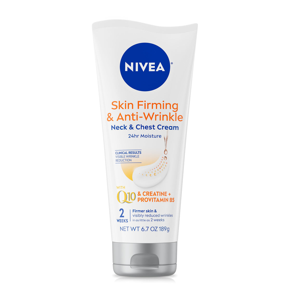 NIVEA crème raffermissante cou et décolleté 209g tube avant