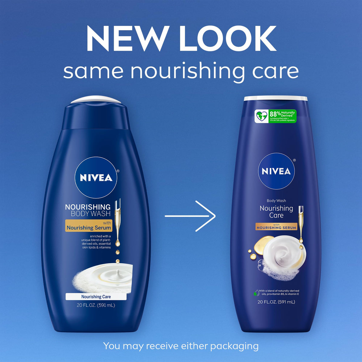 NIVEA Gel Douche Nourrissant 3 x 600 ml avec sérum nourrissant