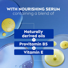 NIVEA Gel Douche Nourrissant 3 x 600 ml sur un fond de salle de bain