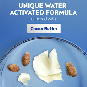 NIVEA Lotion Nourrissante au Beurre de Cacao, texture sur la peau