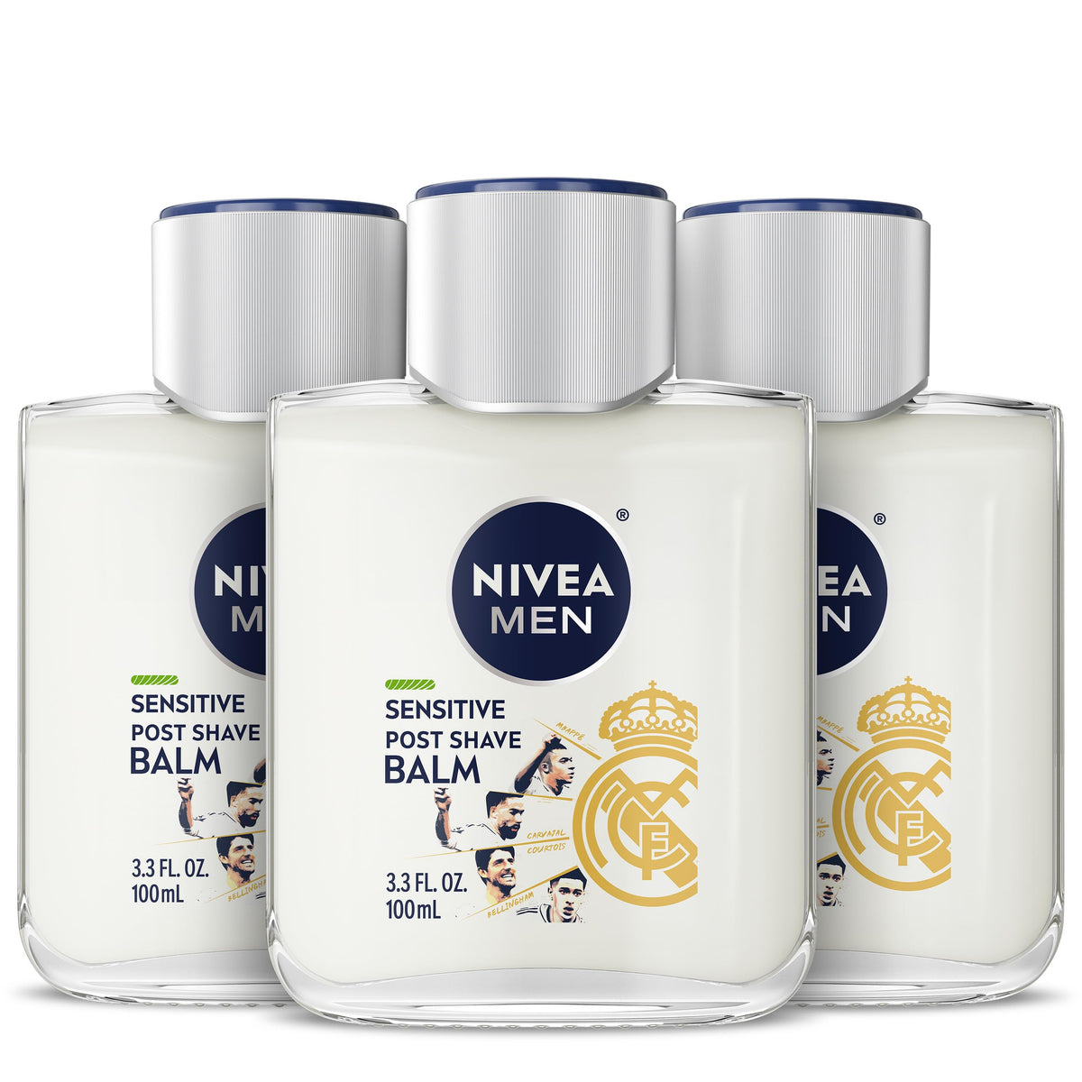 NIVEA MEN Baume Après-Rasage Sensible 100 ml Édition Limitée Real Madrid face avant