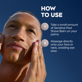 NIVEA MEN Baume Après-Rasage Sensible 100 ml sur une table de salle de bain