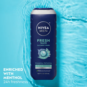 NIVEA MEN Gel Douche Fresh Wave texture du gel