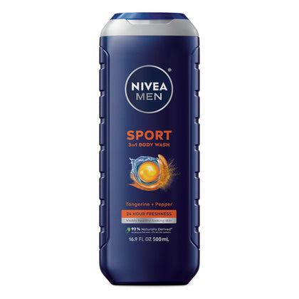 NIVEA MEN Gel Douche Sport 540g bouteille vue avant