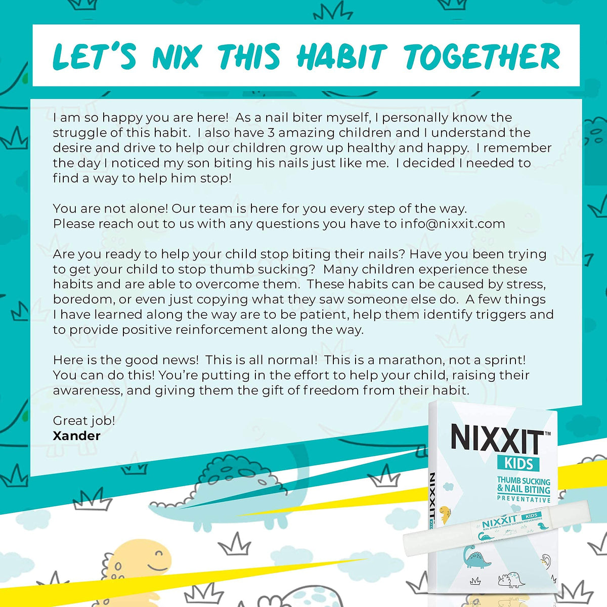 NIXXIT Traitement pour arrêter de ronger les ongles - Détail de la brosse