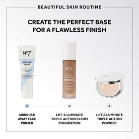 No7 Airbrush Away Primer 30ml application sur le visage