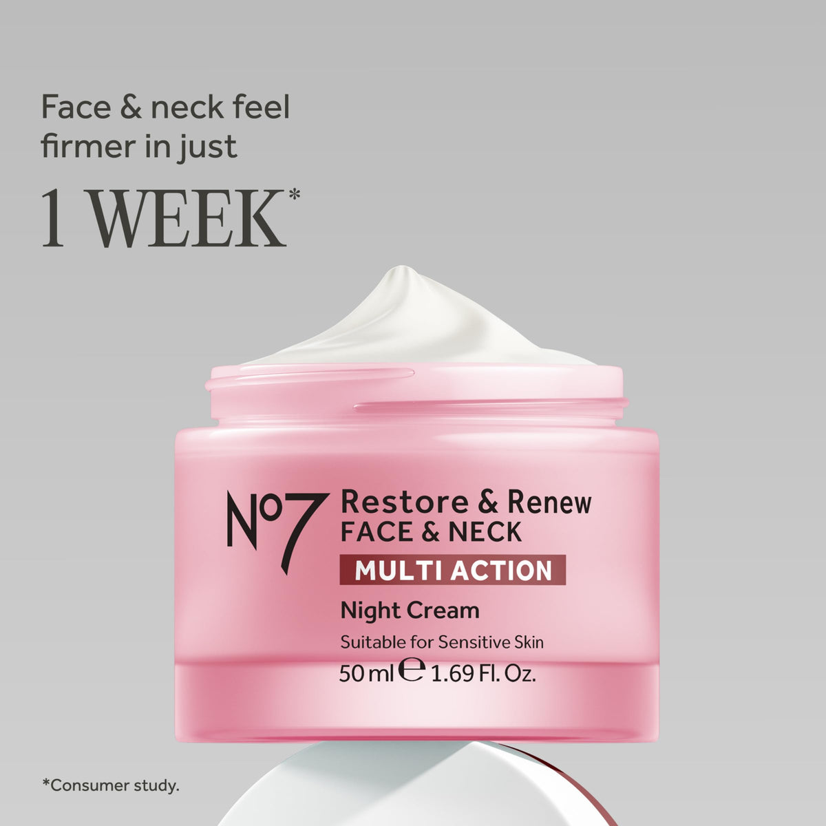 No7 Crème de Nuit Sculptante 50 ml texture crémeuse