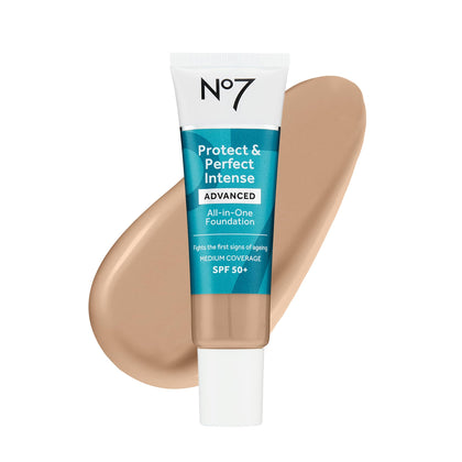 No7 Fond de Teint Protect & Perfect 30ml Beige Chaud devant