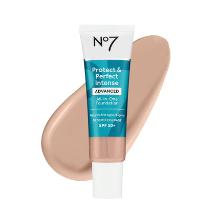 No7 Fond de Teint Protect & Perfect Avancé Cool Vanilla 30ml vue avant