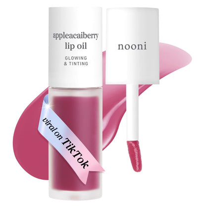 NOONI Huile à Lèvres Appleacaiberry vue avant avec applicateur