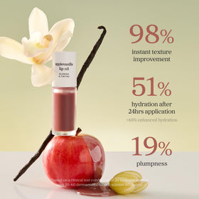 NOONI Huile à Lèvres Applevanilla en usage