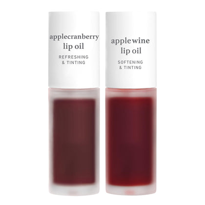 NOONI Lip Oil Set avec teintes Applecranberry et Applewine