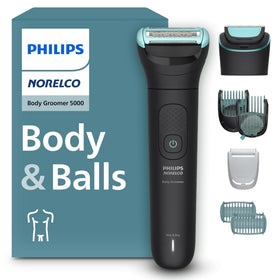Norelco Body Groomer 5000 vue avant avec tête de rasage interchangeable