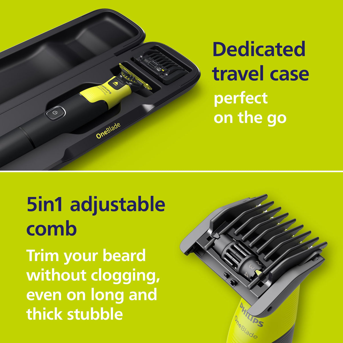 Norelco OneBlade 360 avec câble USB-A