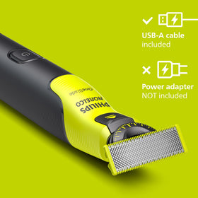 Norelco OneBlade 360 en utilisation sur visage