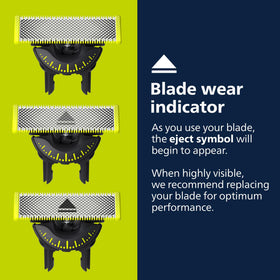 Norelco OneBlade Lame 360 avec revêtement glissant