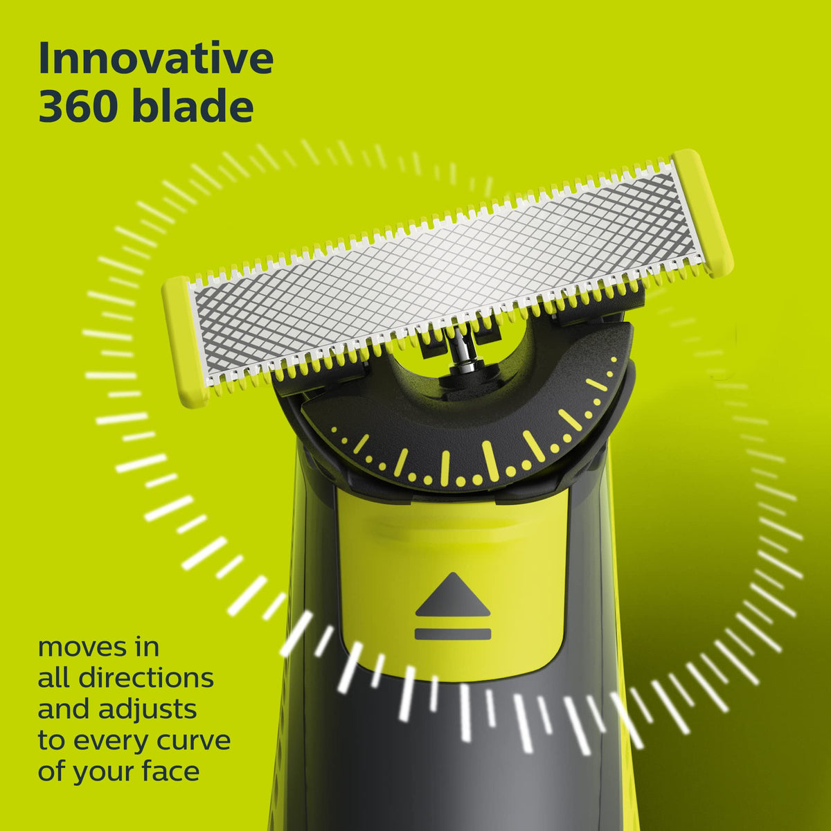 Norelco OneBlade Lame 360 sur fond blanc