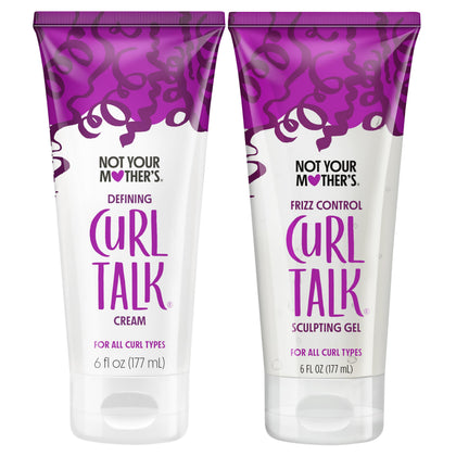 Not Your Mother's Gel et Crème de Définition Frizz Control 410g - avant et après utilisation