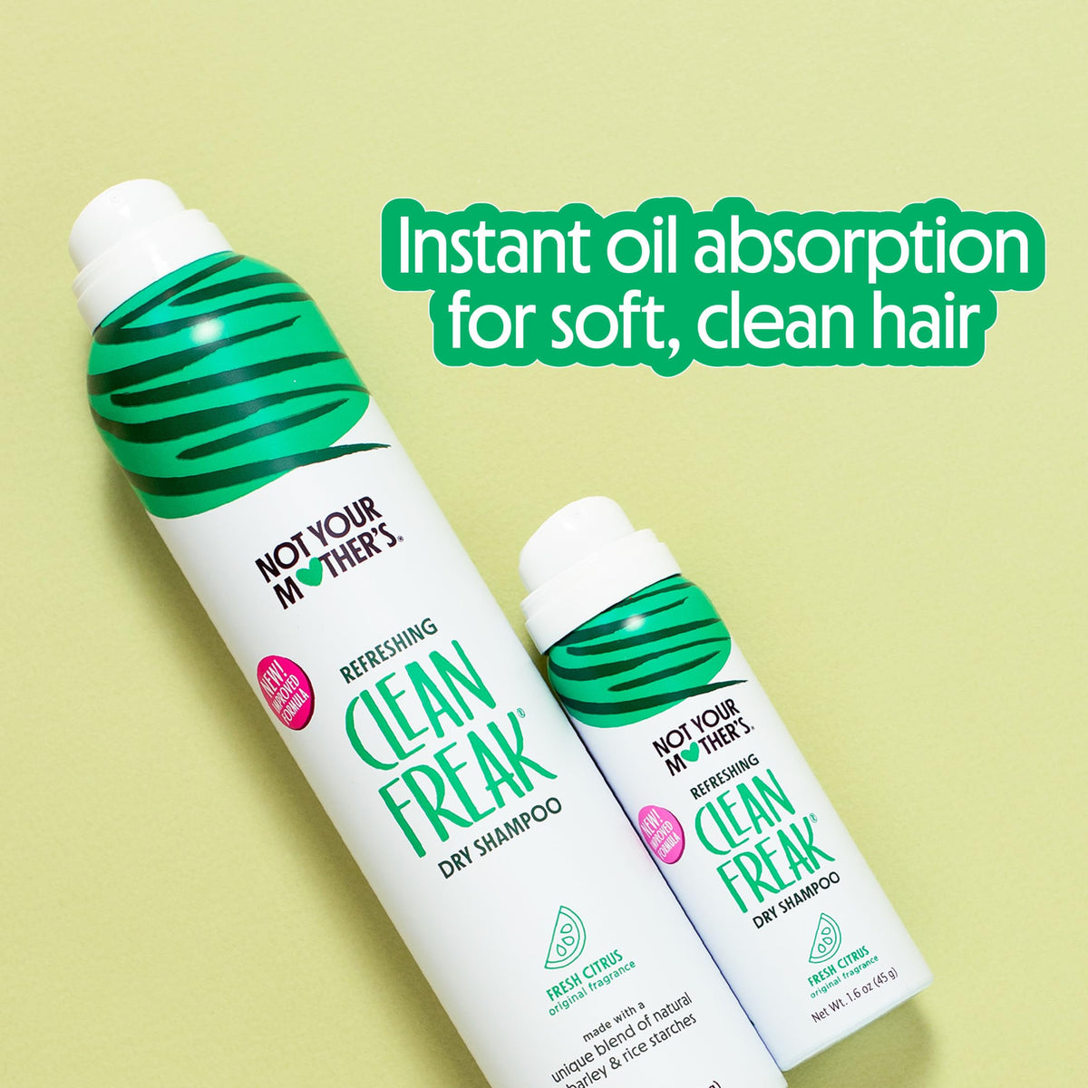 Not Your Mother's Shampoo Sec Jumbo 871g avec arrière-plan naturel