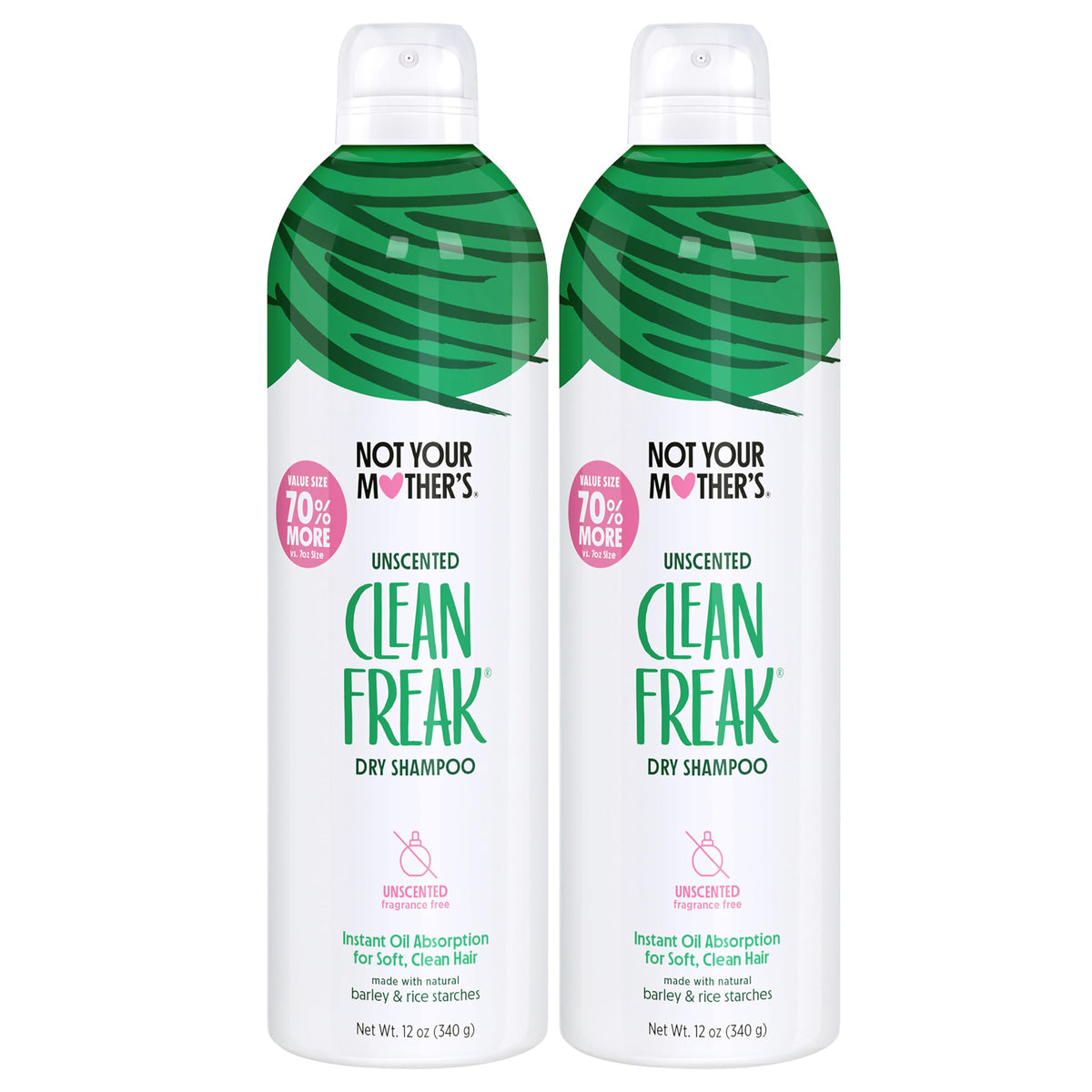 Not Your Mother's Shampoo Sec Jumbo Non Parfumé, vue de face