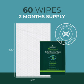 NOVEHA Lingettes démaquillantes sur fond blanc