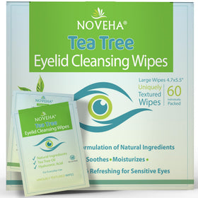 NOVEHA Lingettes Nettoyantes Aux Huile D'Arbre À Thé 60 Pièces - emballage avant