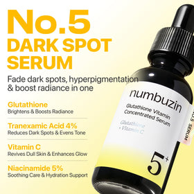 numbuzin Sérum Concentré Vitamines No.5 120g avec texture fluide