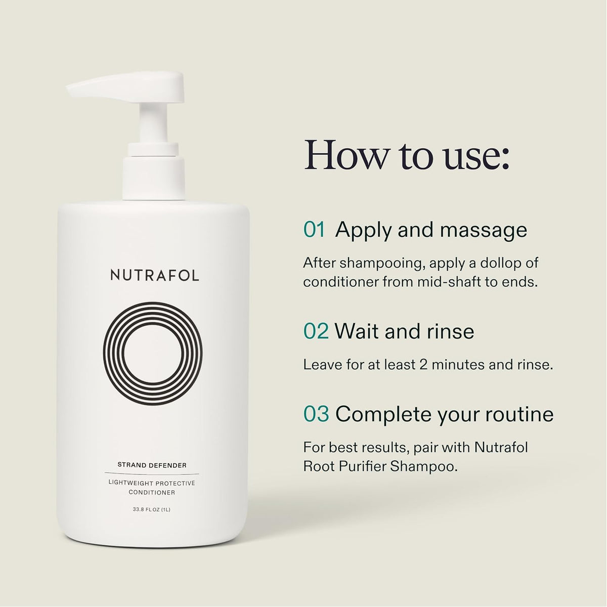 Nutrafol Après-Shampooing 1L avec produits de soin capillaire