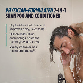 Nutrafol Shampoo et Après-Shampoing 2-en-1 pour Cheveux Fins, 240 ml côté