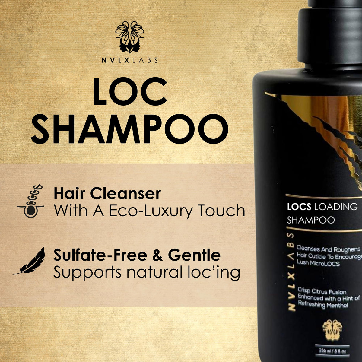 NVLX LABS Shampooing Herbal pour Dreadlocks texture crémeuse
