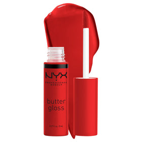 NYX Butter Gloss Apple Crisp 9g vue avant avec texture lisse