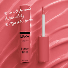NYX Butter Gloss Sorbet 10g applicateur et texture crémeuse