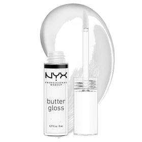 NYX Butter Gloss Sugar Glass vue avant avec applicateur