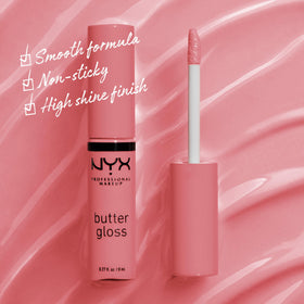 NYX Butter Gloss Tiramisu tube arrière avec ingrédients