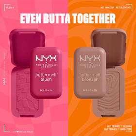 NYX Buttermelt Blush 12H Butta Sunset Sorbet with bronzer