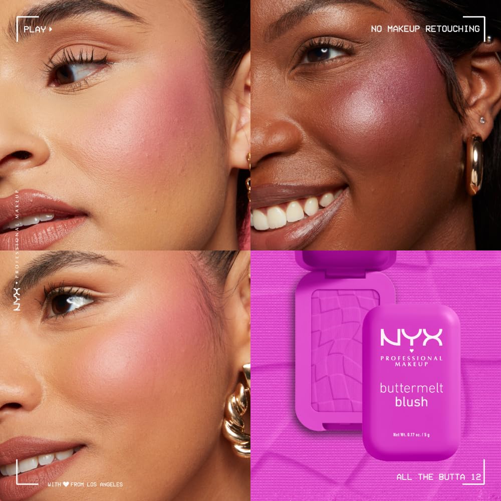 NYX Buttermelt Blush 68g avec pinceau