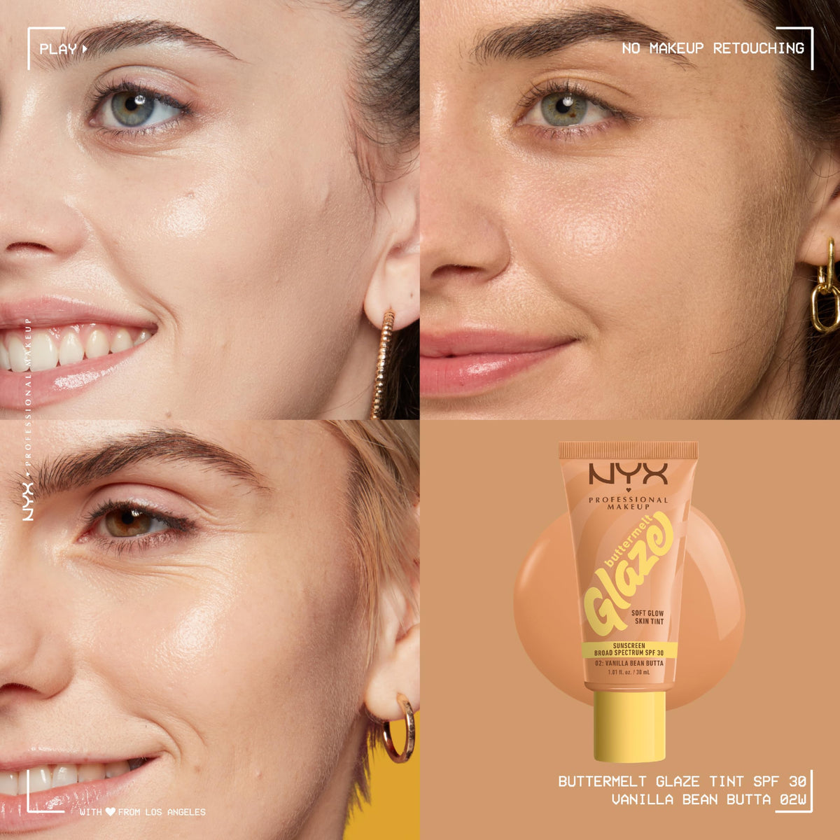 NYX Buttermelt Glaze dans un environnement de maquillage