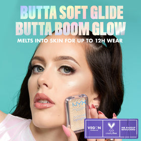 NYX Buttermelt Highlighter 55g packaging avec logo