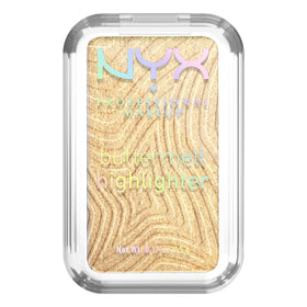 NYX Buttermelt Highlighter 55g vue avant avec éclat doré